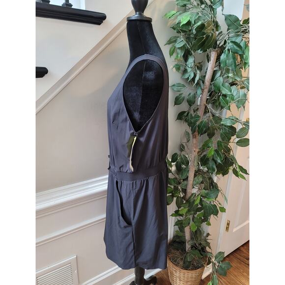 Aryn K Sleeveless Fit Flare Dress Women Medium Black Party Cocktail Formal - Picture 8 of 15